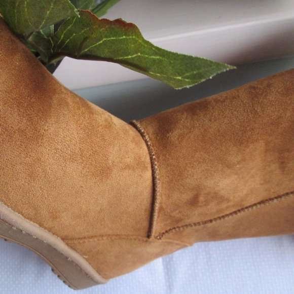 SO SOPHIA BIG GIRLS CHESTNUT WINTER BOOTS (SIZE 6) - Picture 10 of 16